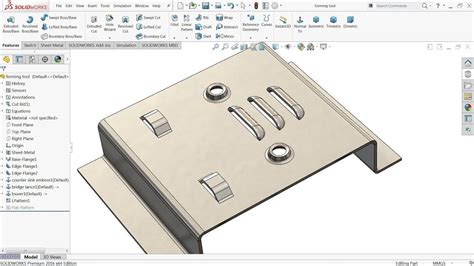 solidworks sheet metal tools|solidworks sheet metal template.